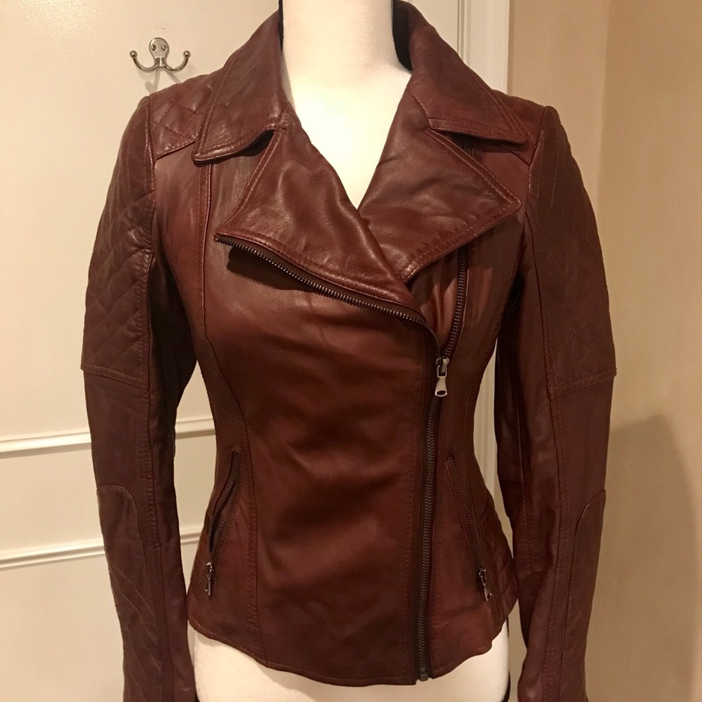 Boutique purple leather jacket